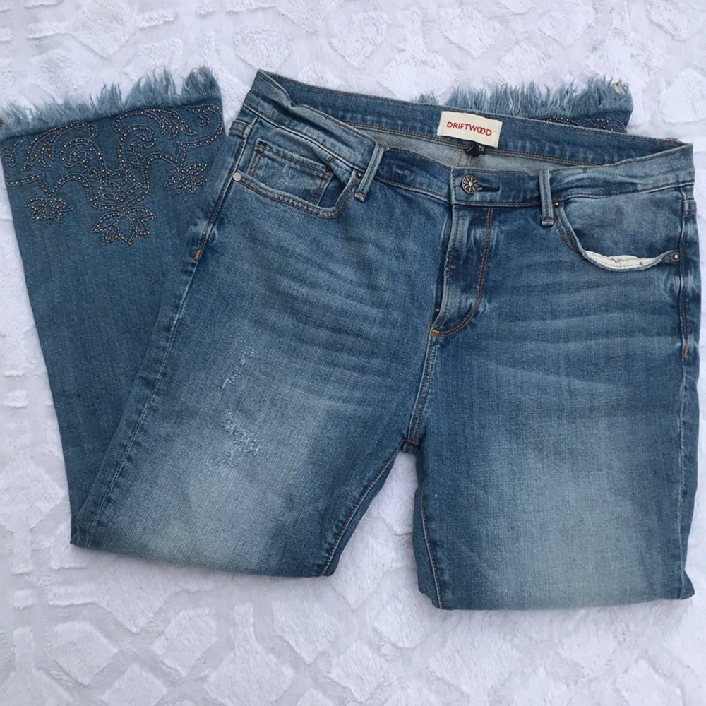 Driftwood Roxy Cropped Embellished Jeans